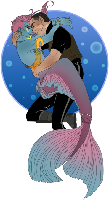 Clone Wars Fanfic Tumblr - Merman Oc (500x707)
