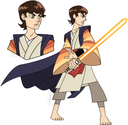 Took A Crack At The 2003 Genndy Clone Wars Style, Not - Star Wars Clone Wars 2003 Style (500x492)
