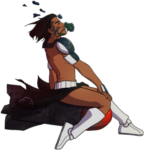 Her Is My Part Of The Second Art Trade We Did With - Transparent Star Wars Pin Ups (500x709)