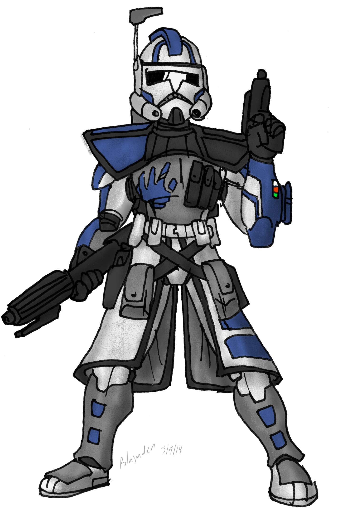 Arc Trooper Echo 03092014 By Blayaden On Deviantartarc - Arc Trooper Echo Art (1600x2262)