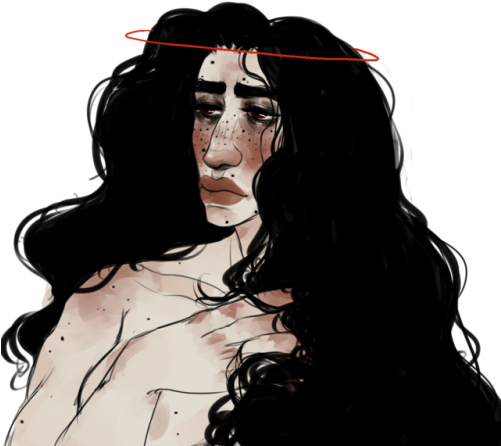 My Love Fem Kylo I Can Imagine Her Long Hair Being - Long Hair Kylo Ren (500x459)