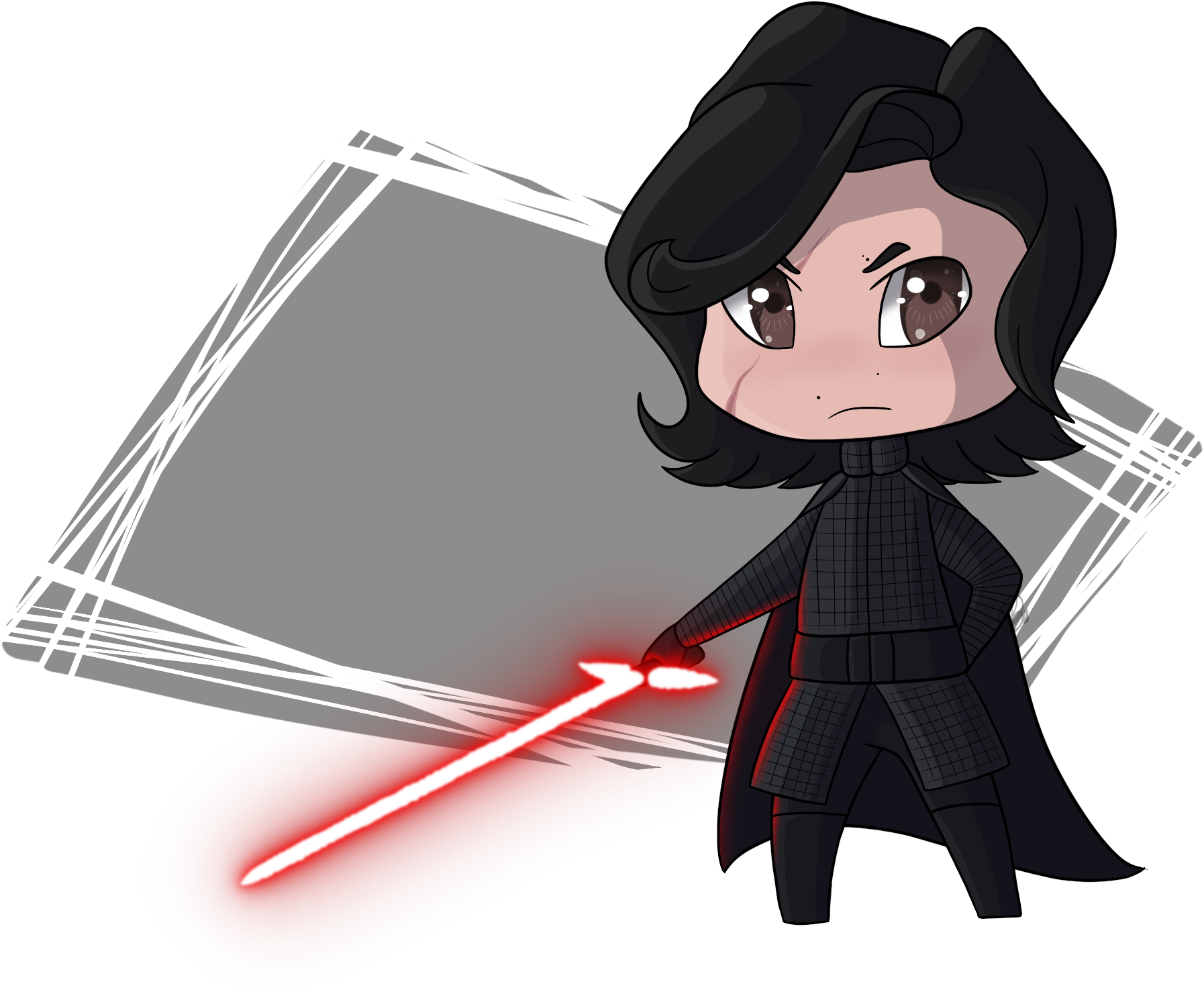 Chibi Kylo Ren By Marvel-ousnerd - Cartoon (2048x1536)