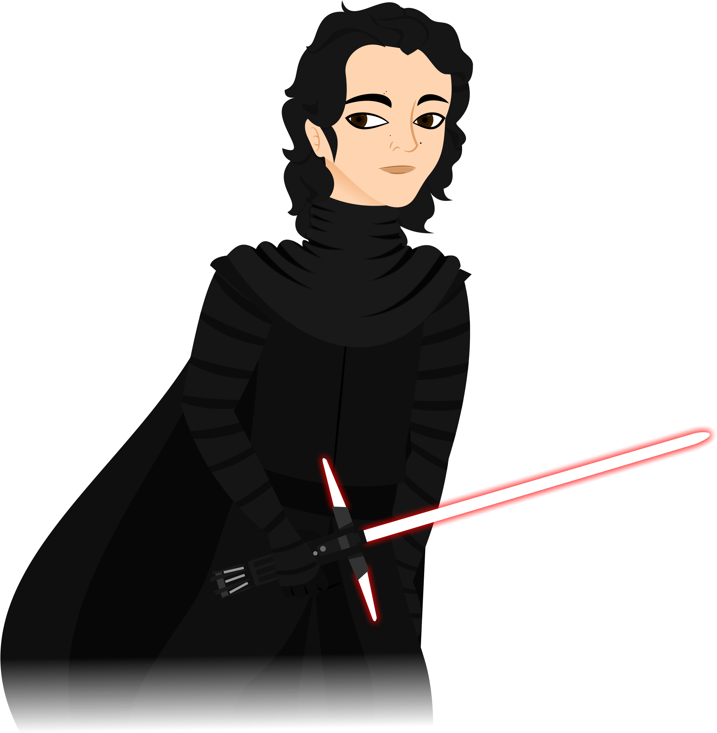 Ben Solo / Kylo Ren By The Queen Of Glamour - Ben Swolo Transparent (2364x2531)