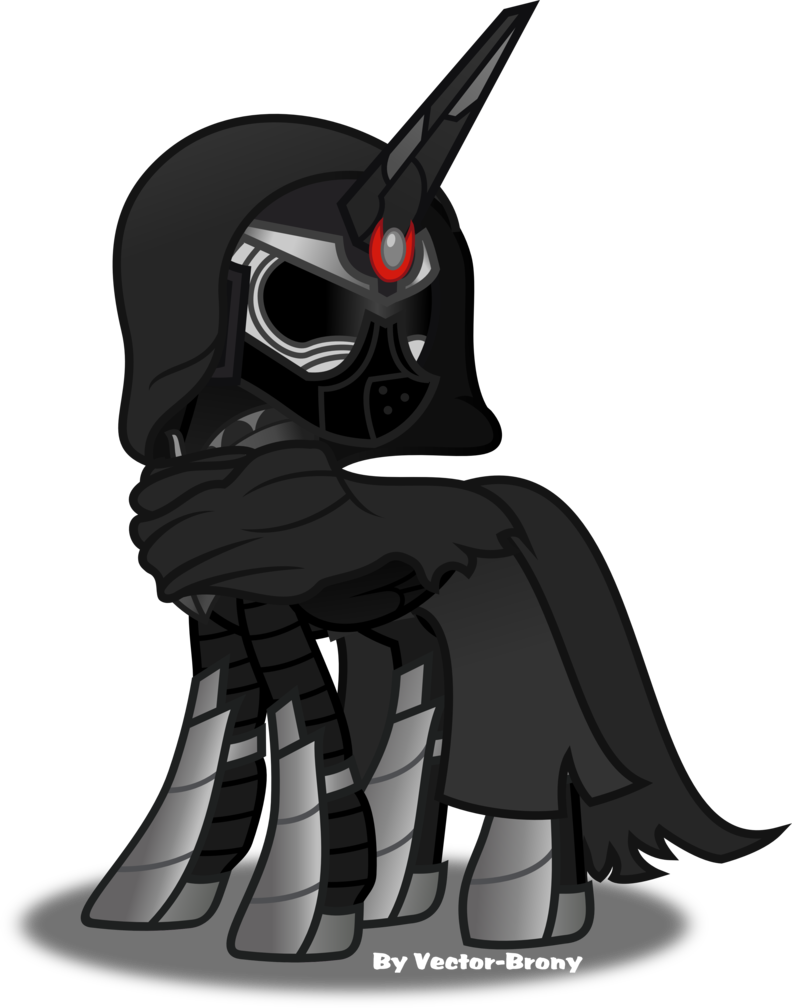 Vector-brony, Dark Side, Flyro Ren, Helmet, Inner Conflict, - My Little Pony Dark Alicorn (792x1008)