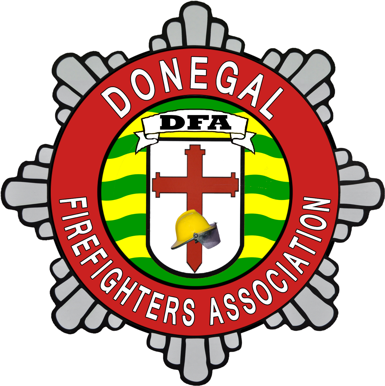 Donegal Firefighters Association Badge - Firefighter (1266x1280)