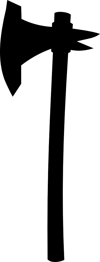Fireman Axe Clipart - Axe Vector (406x1064)