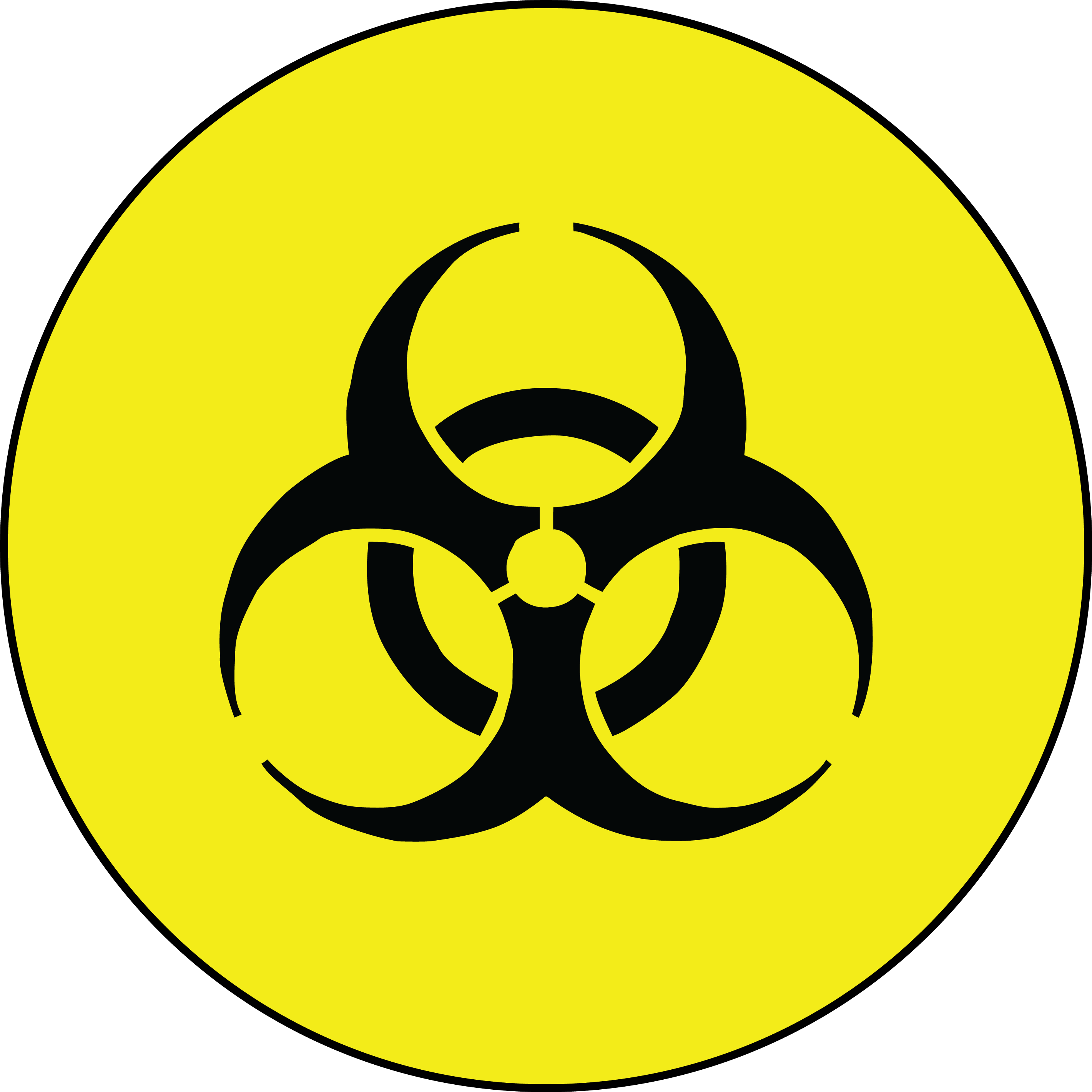 Biohazard Symbol Free Download Png Clip Art Library - Hazard Symbol (2841x2841)