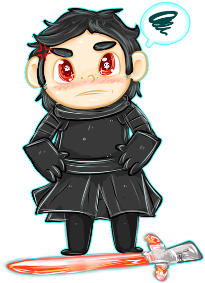 Kylo Ren Is A Grumpy Frumpy Face By Nenesheep - Cartoon (600x600)