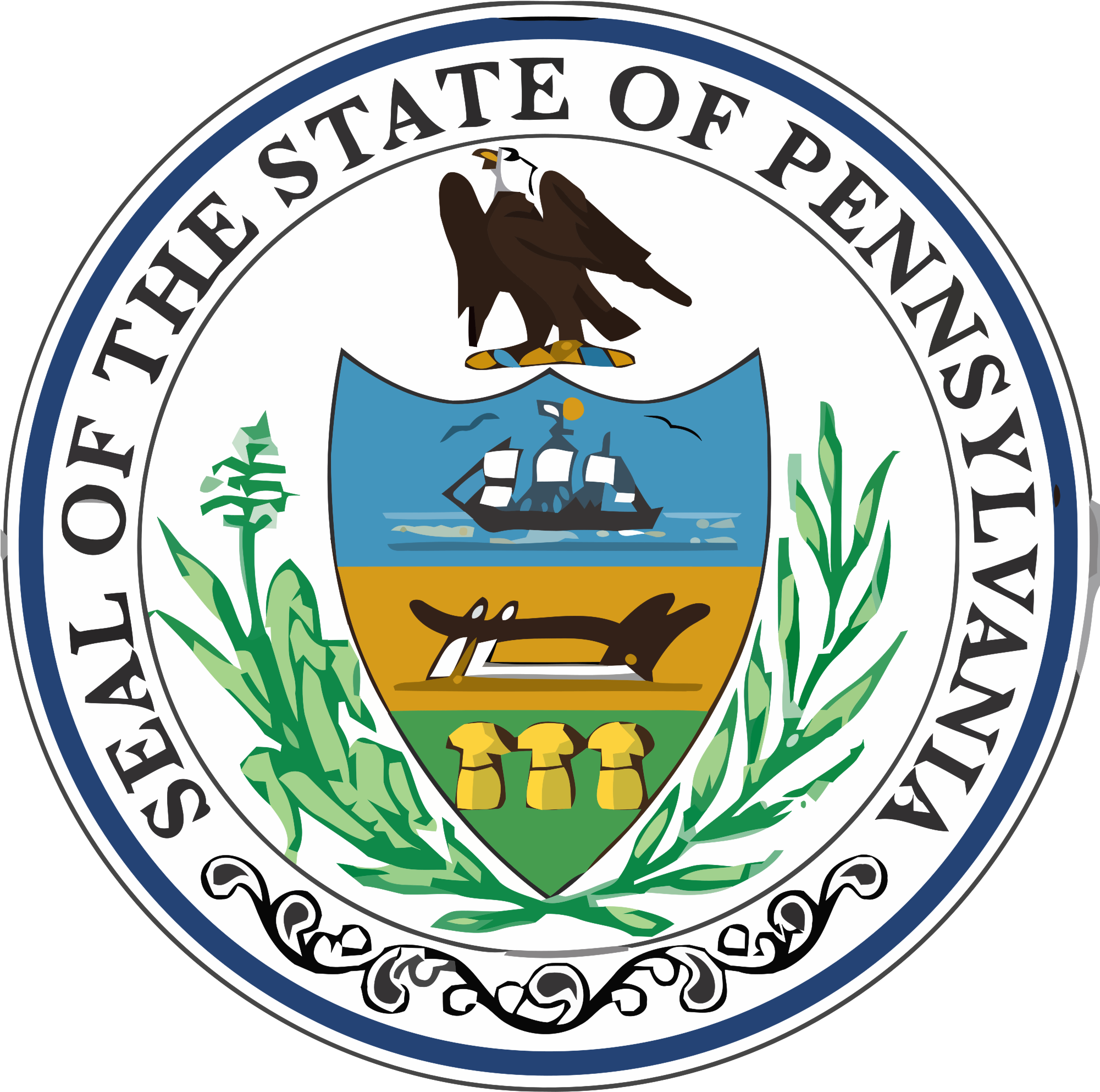 State Government Cliparts 18, Buy Clip Art - State Motto Of Pennsylvania (2000x2000)