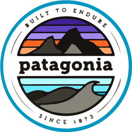 We Work With The Very Best - Patagonia Stickers (460x480)