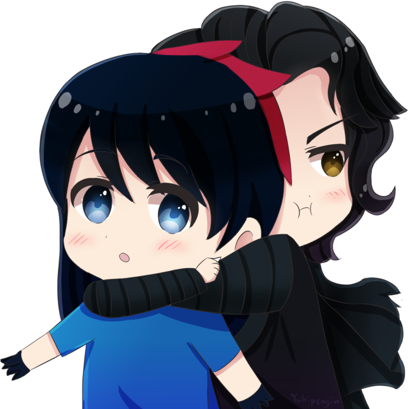 [at] Lexiax3- Oc Lexia And Kylo Ren By Yukipengin - Cartoon (894x894)