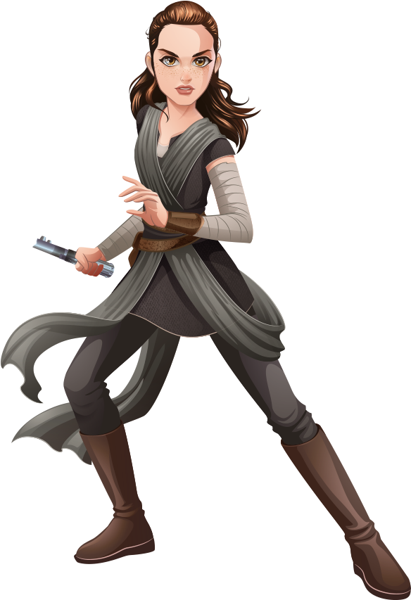 Forces Of Destiny - Star Wars Forces Of Destiny Rey (583x1007)