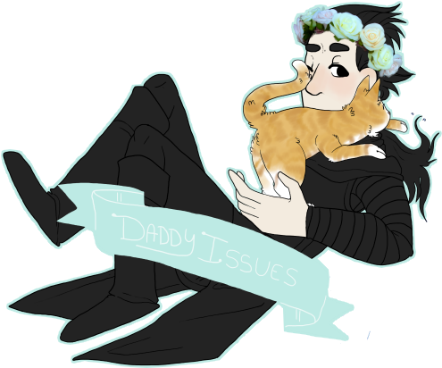 Daddy Issues - Cartoon (500x449)