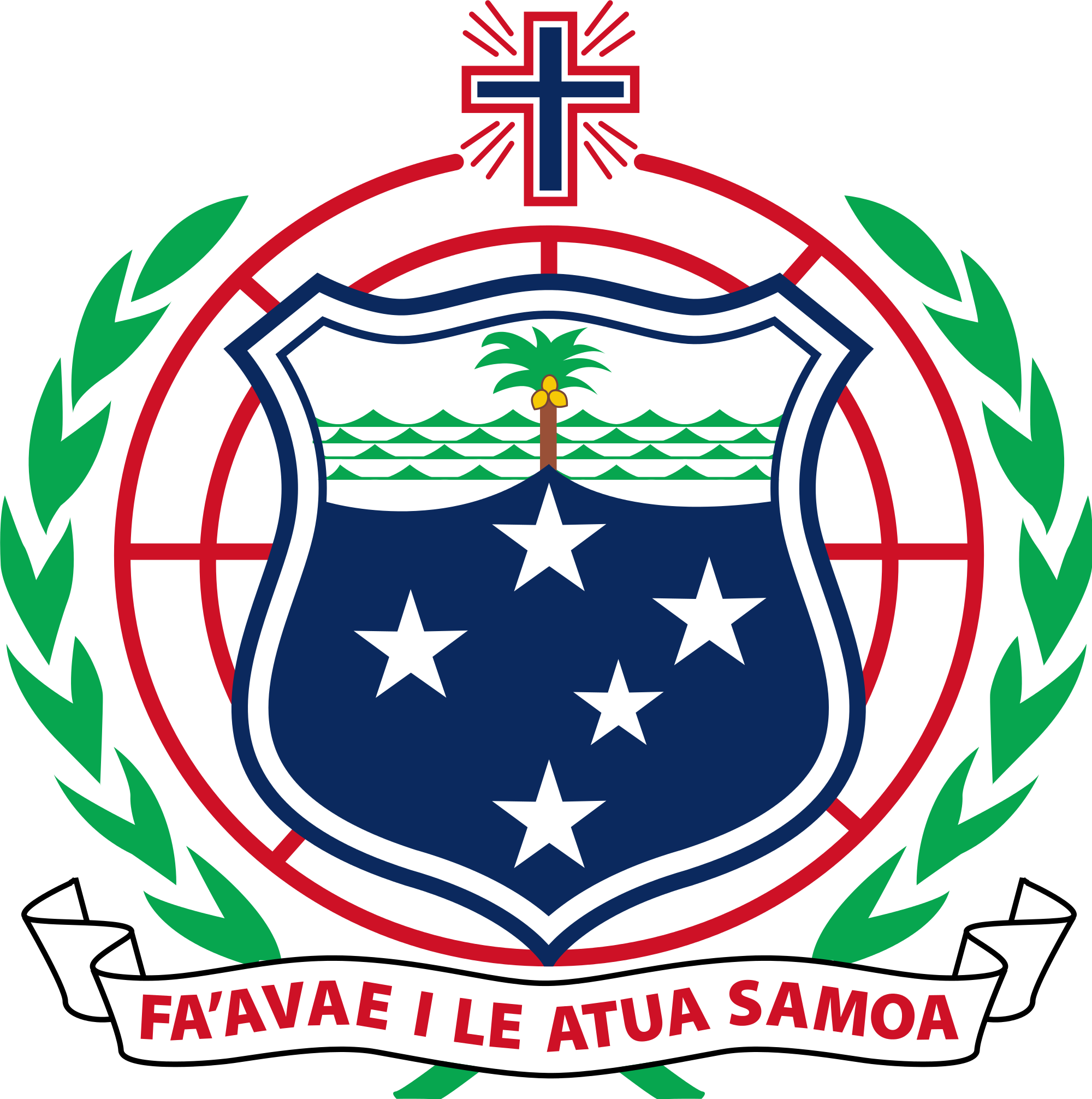 Language Cliparts Slp 5, Buy Clip Art - Samoa Coat Of Arms (2000x2013)