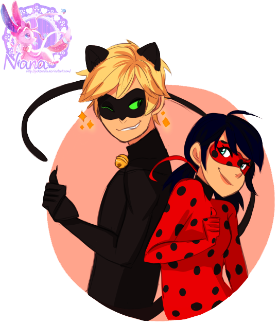 Miraculous Ladybug By Pekenana On Deviantart - Ladybug Y Chatnoir Imagenes Kawaiis (540x630)