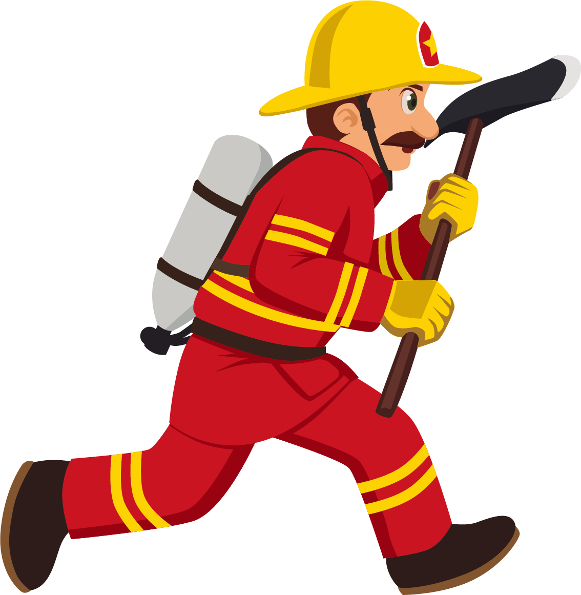 Firefighter Cartoon Royalty-free Illustration - Firefighter Cartoon Png (1134x1161)