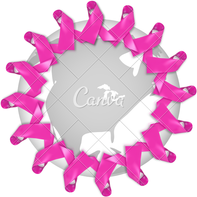 Breast Cancer Ribbons - Happy Diwali Clip Art (800x800)