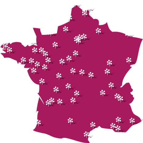 Carte Des Financements - Blank Map France Png (640x492)