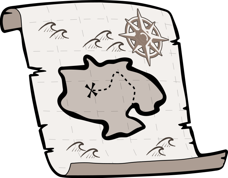 Treasure Map Clip Art Images Free For Commercial Use - Treasure Map (800x624)