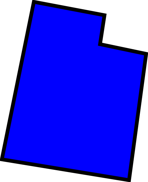 Utah State Clipart - Clip Art Of Utah (486x598)