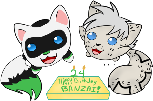 Happy Birthday Banzai By Darkdreamingblossom - Cartoon (538x365)