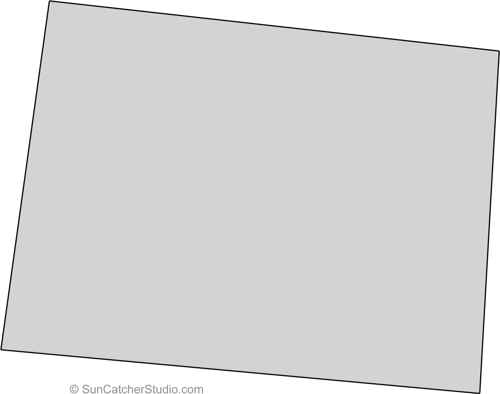 Colorado State Quilt Scroll Saw Pattern Outline Clip - Archaeology (2065x1687)