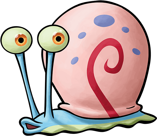 Mollusc Clipart Gary - Gary From Spongebob Squarepants (550x510)