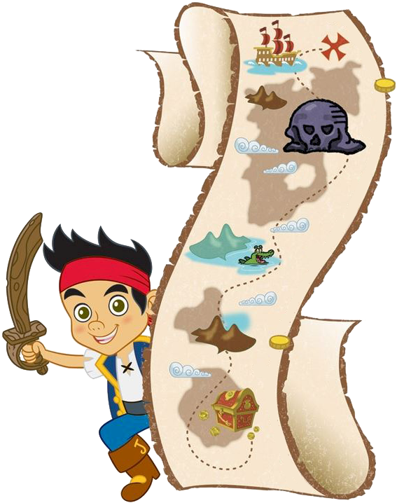 Jake - And - The - Neverland - Pirate - Clipart - Black - Roommates Jake And The Neverland Pirates Peel (586x740)