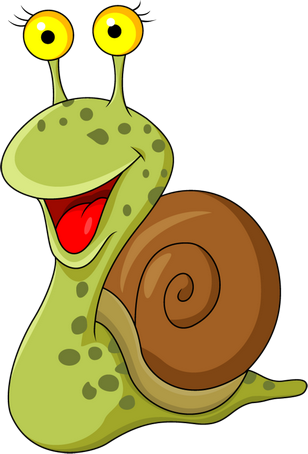 Funny Snail And Turtle Cartoon - Cartoon Snail (308x454)