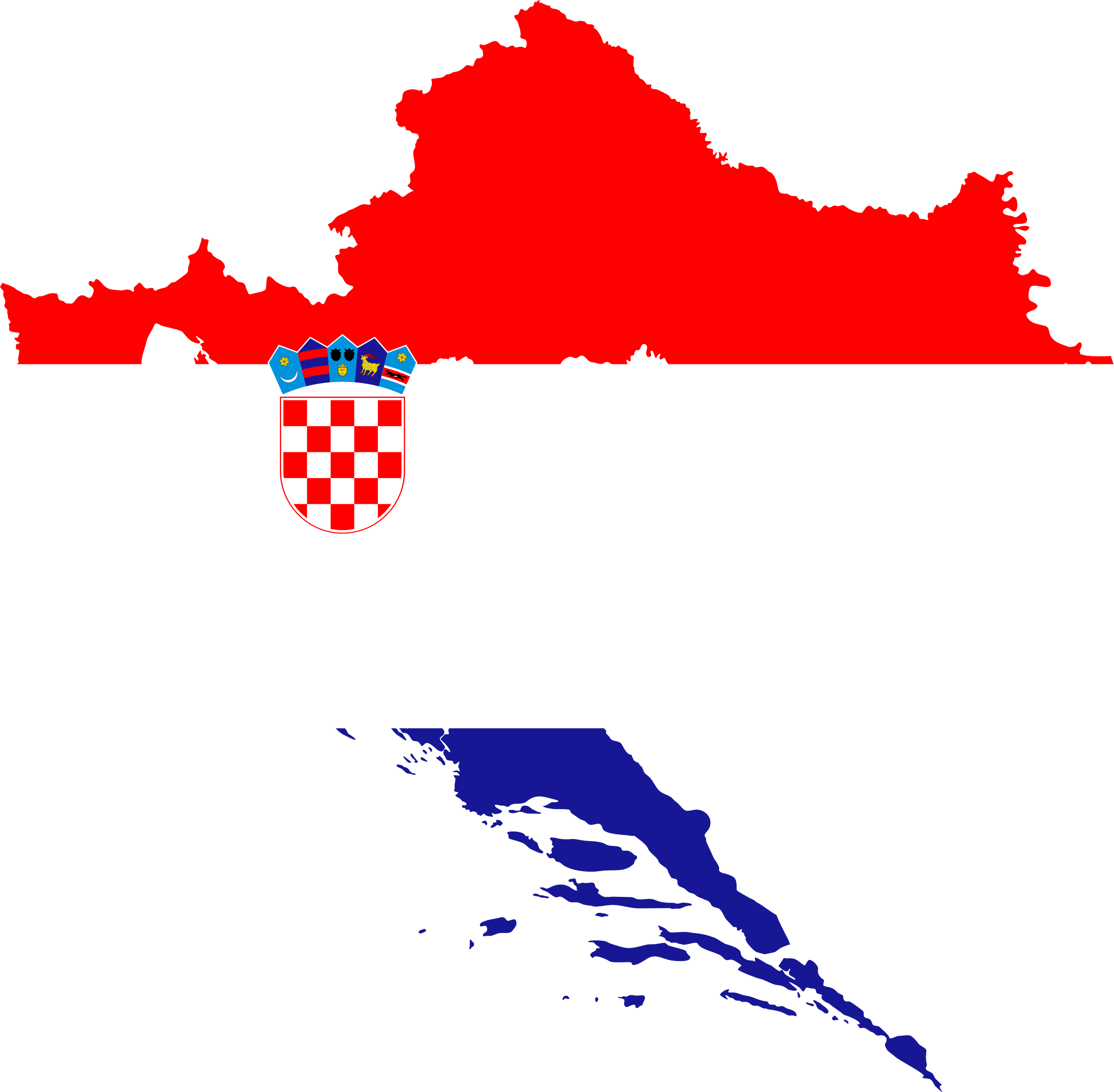 Map Flag - Croatia Png (2296x2250)