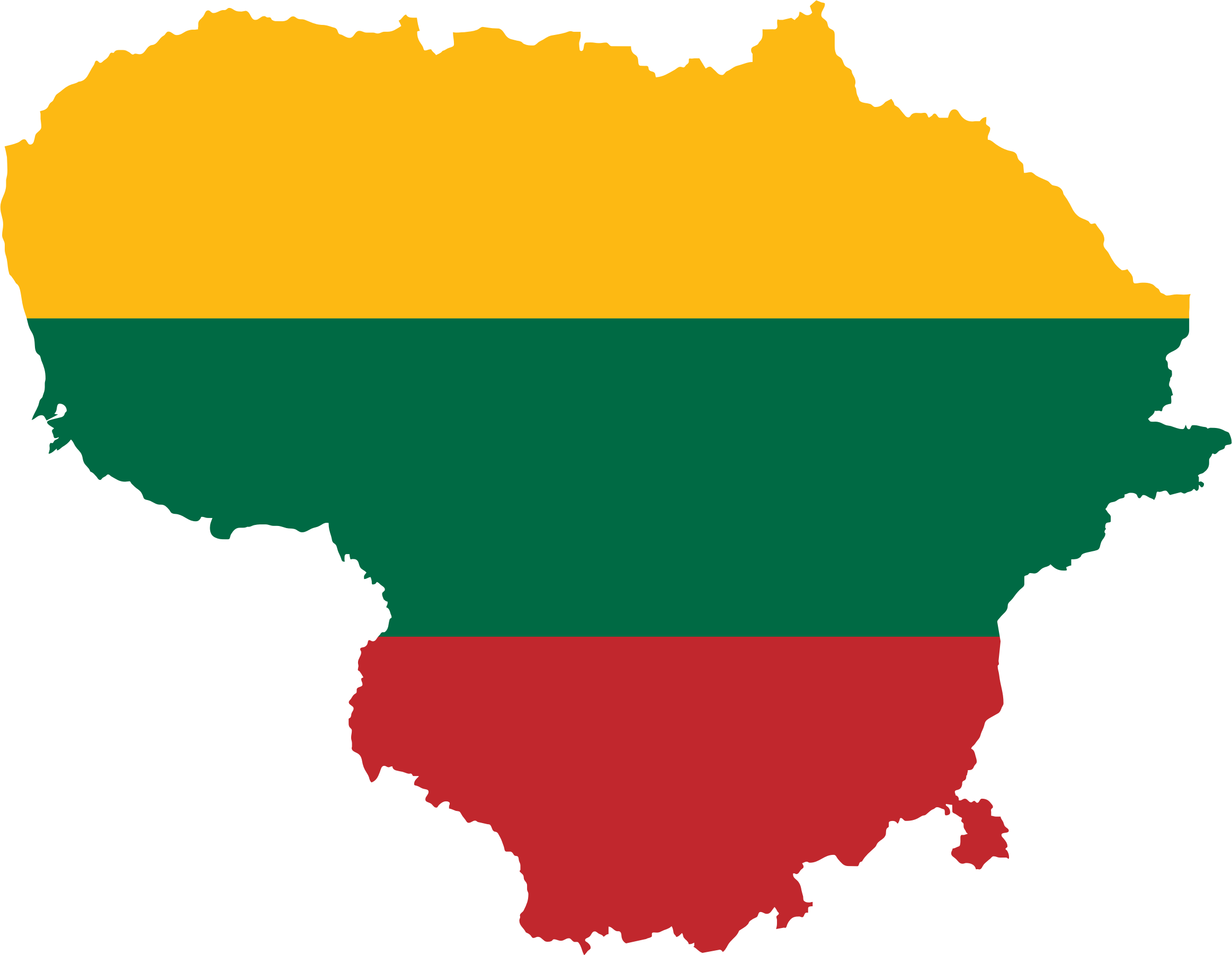 Map Flag - Lithuania Png (2326x1803)