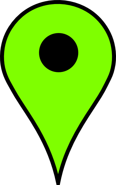 Map Clipart Marker - Green Map Marker Png (372x594)