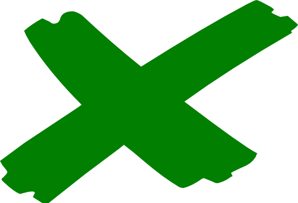 Compass Clipart Treasure Map - X Marks The Spot Clip Art (600x408)