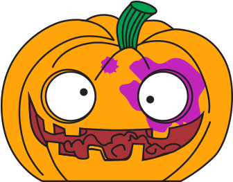 Puking Pumpkin Orange - Grossery Gang Puking Pumpkin (400x400)