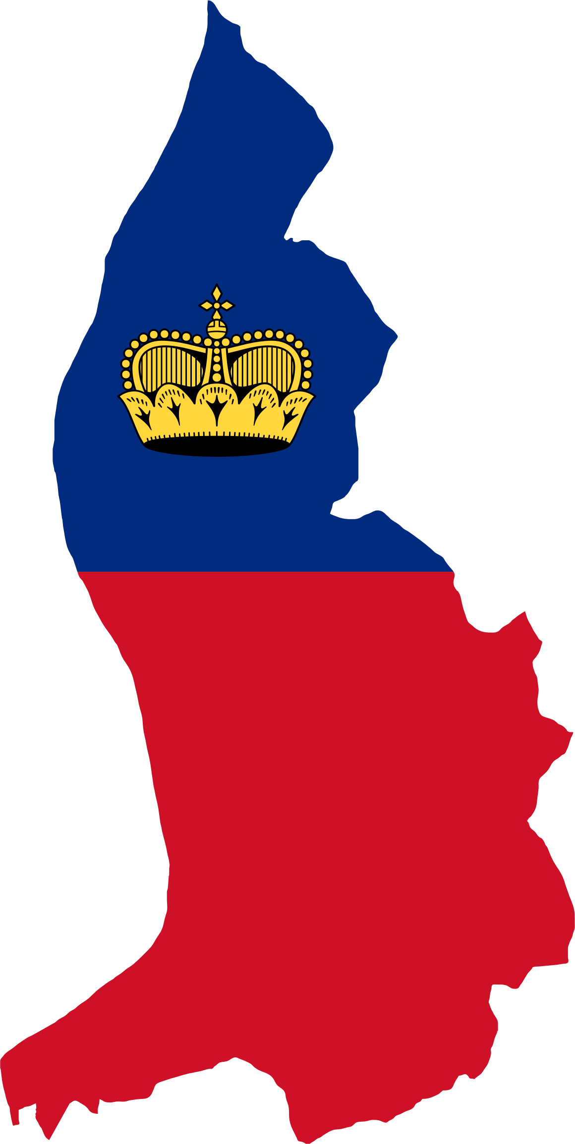 Liechtenstein Map Flag - Liechtenstein Map Png (1160x2309)
