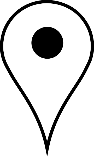 White Map Pin Png (360x600)