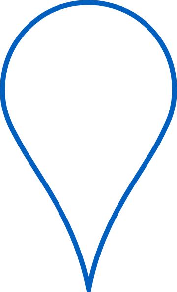 Blue Google Map Pin Svg Clip Arts 360 X 592 Px - Google Map Blue Png (360x592)