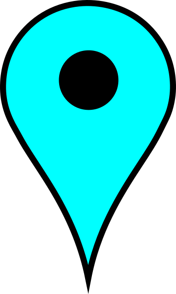 Map Pin Light Blue Clip Art At Clker - Pin Drop Clip Art (360x600)