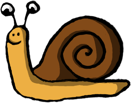Cartoon Pic Of A Snail (426x336)