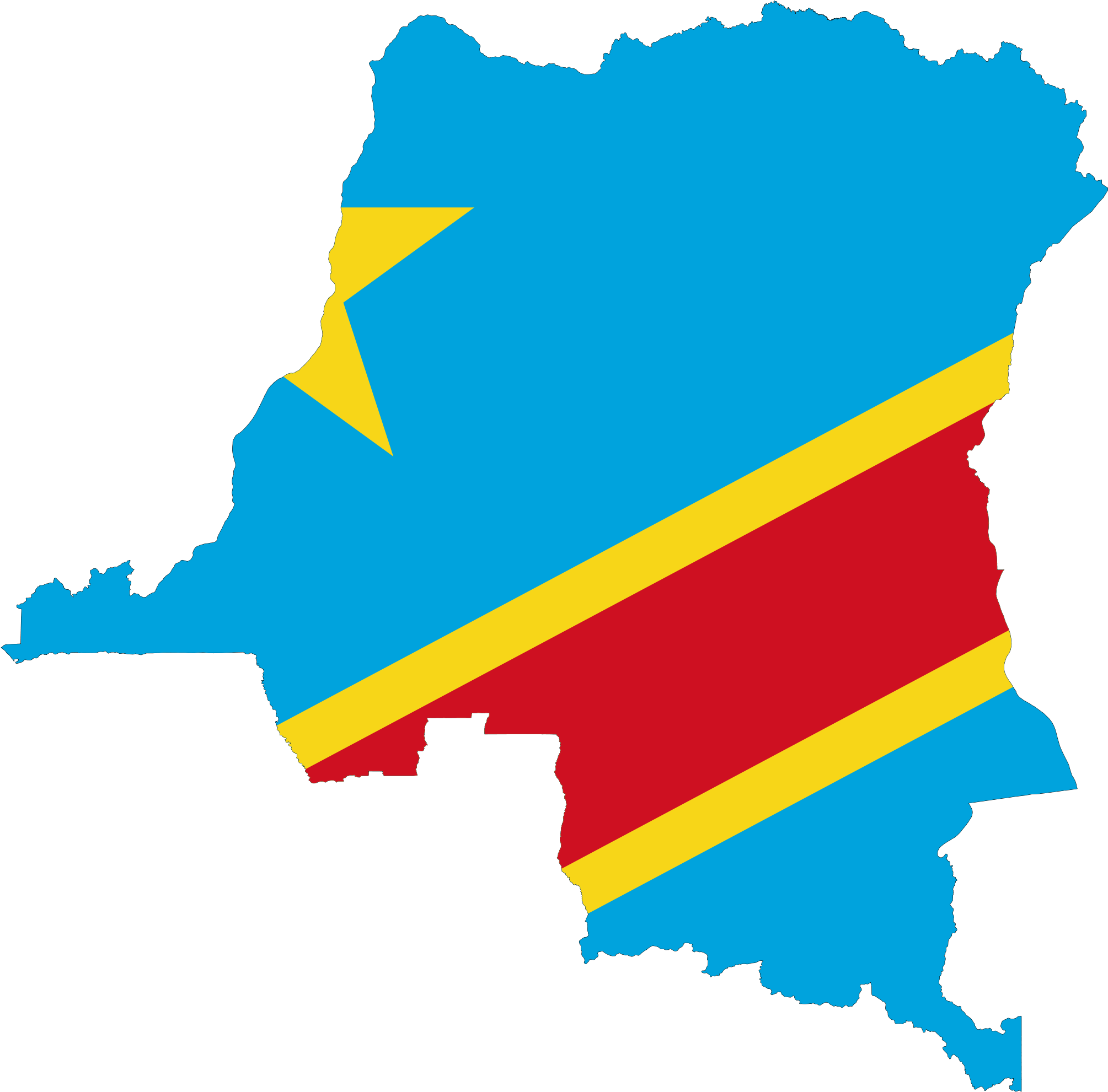 Democratic Republic Of Congo🔹♢ 🔹more Pins Like This - Democratic Republic Of Congo Flag Map (2048x2019)