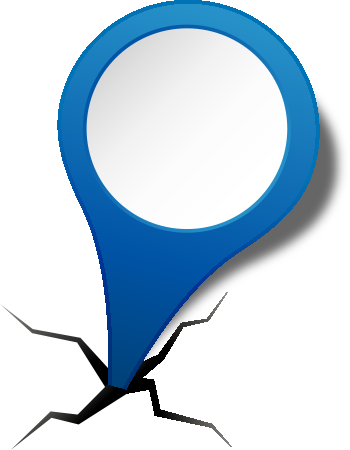 Location Map Pin Blue2 - Pin Png Blue (350x450)