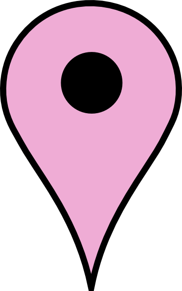 Pink Google Map Pin (372x594)