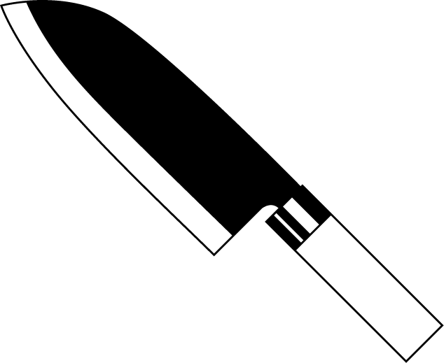 Knife Clip Art - Knife Black And White Clipart (634x519)
