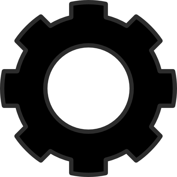 Cog Clip Art (600x600)