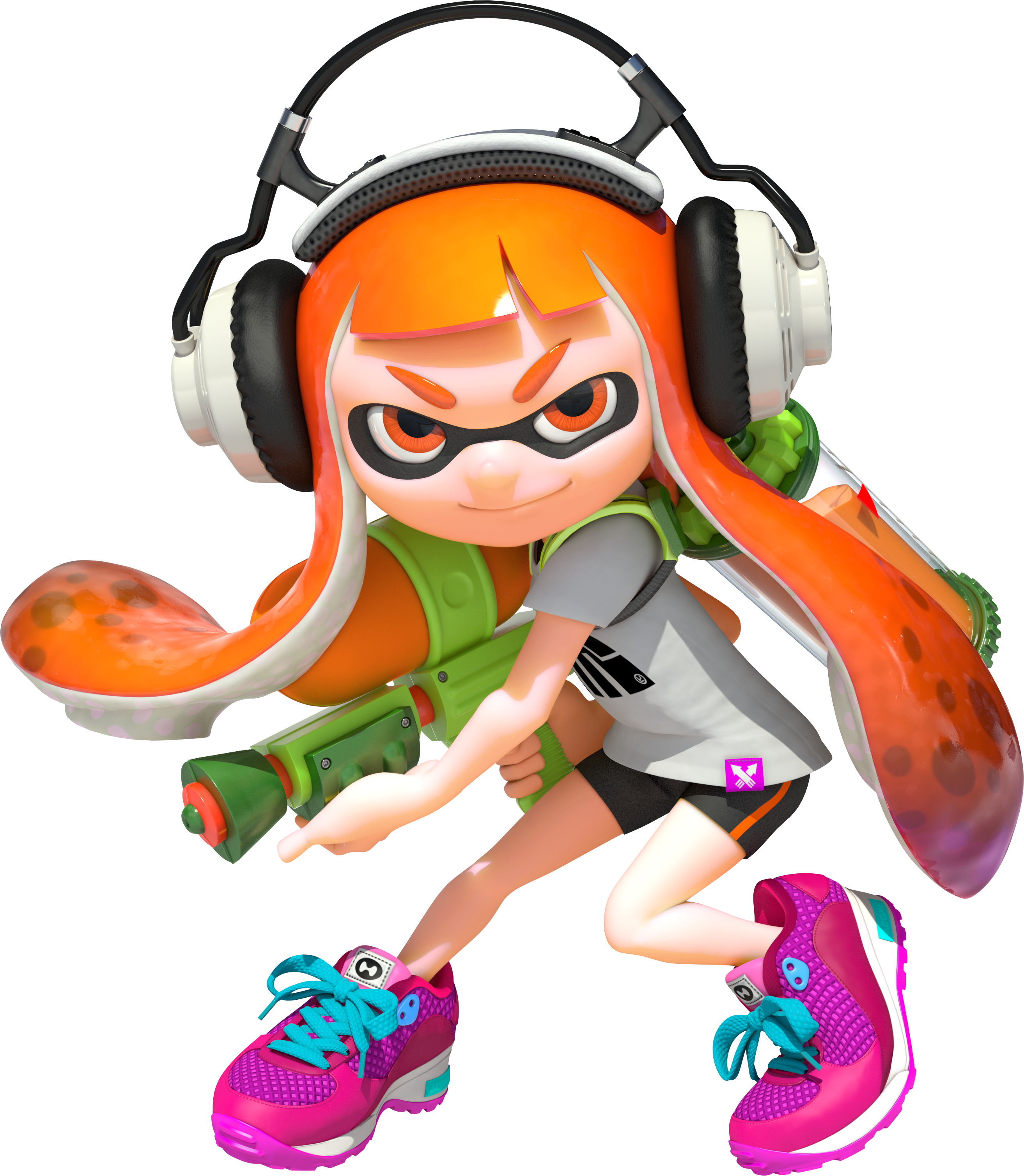 Inkling Girl Splatoon Official Render Game Art By Nintendo - Inkling Girl Splatoon Official Render Game Art By Nintendo (2626x3015)