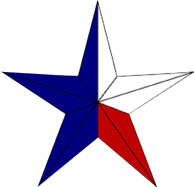 Texas Flag Clipart - Star (640x640)