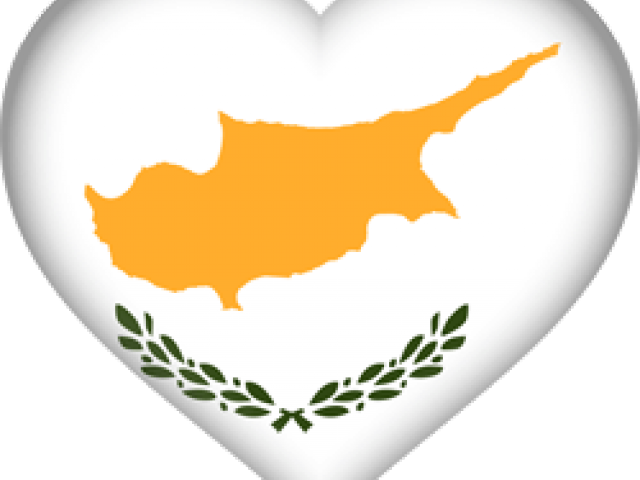 Cyprus Clipart Flag Clipart - Cyprus Flag Heart Png (640x480)