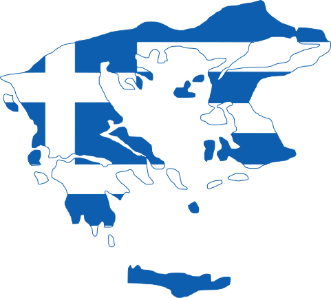 Greece Clipart Greece Map - Greece Flag And Map (481x433)