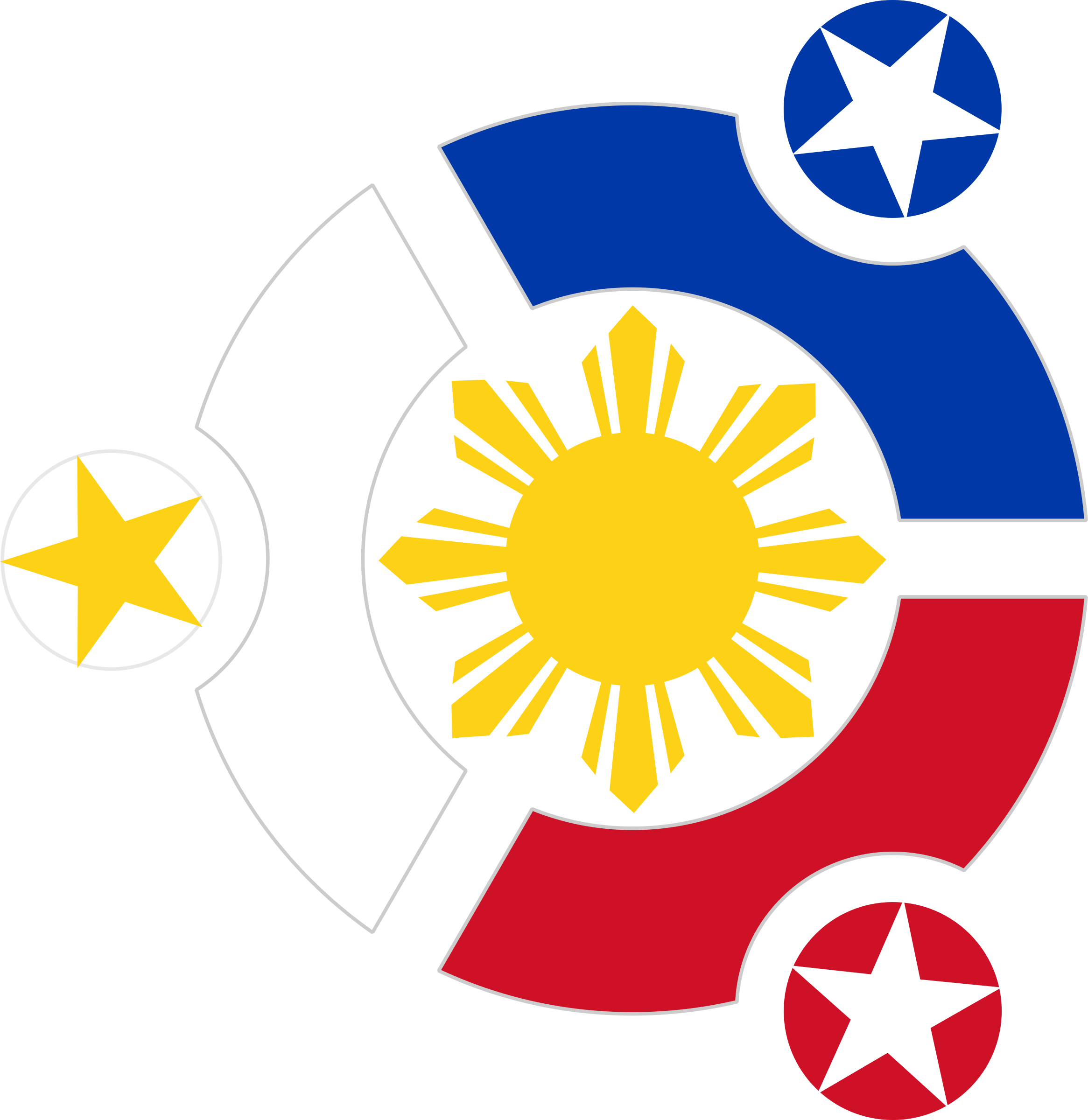 Philippines - Philippine Flag Logo Png (2331x2400)