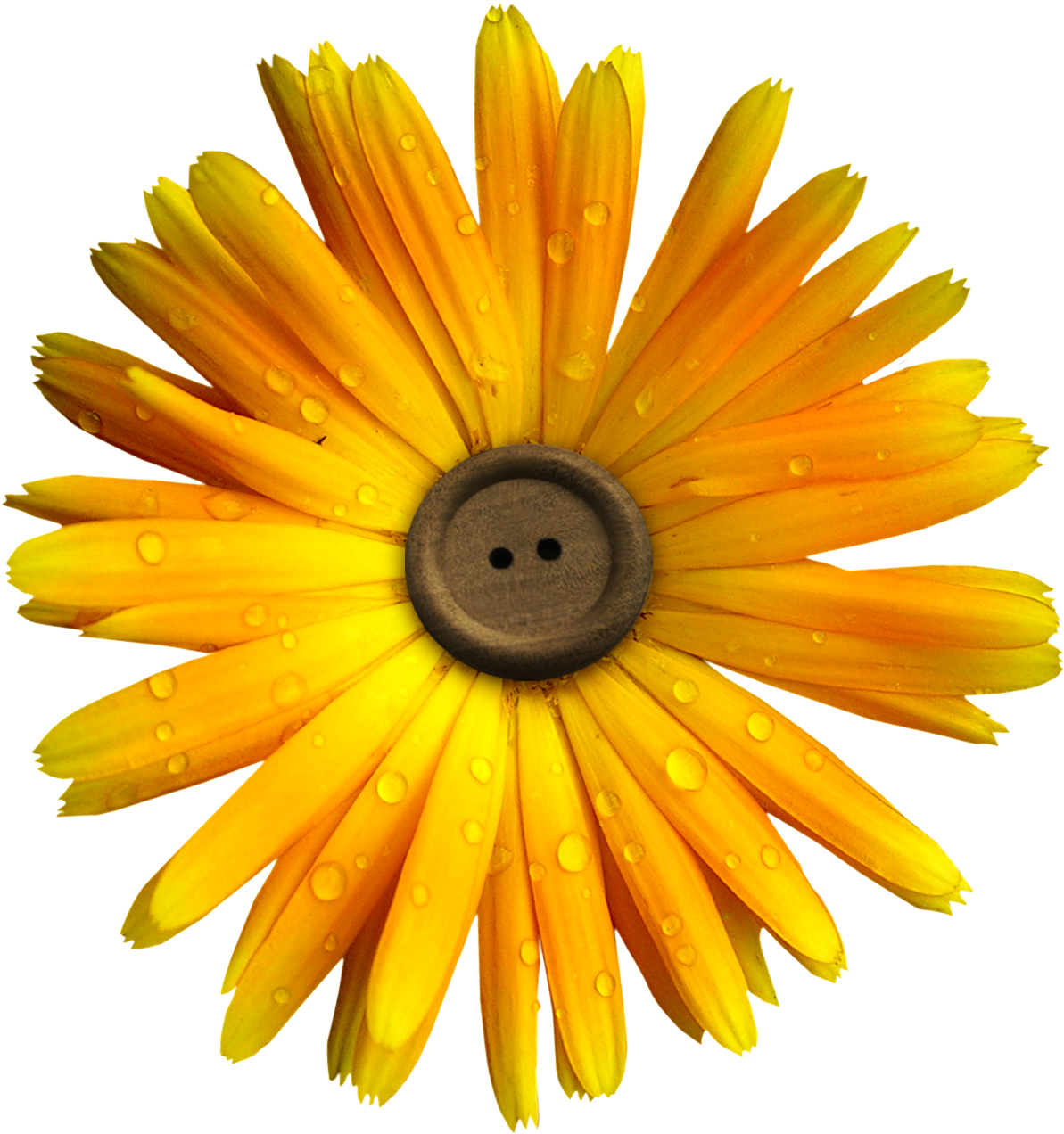 Flower Yellow Clip Art - Flower Yellow Clip Art (1467x1500)
